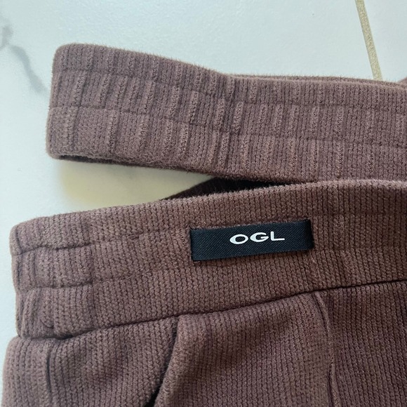 OGL active crossover waist sweatpants brown size small - Picture 3 of 6